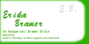 erika bramer business card